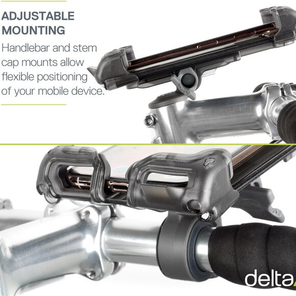 delta cycle XL smartphone adjustable phone holder bike bar mount - Picture 4 of 9